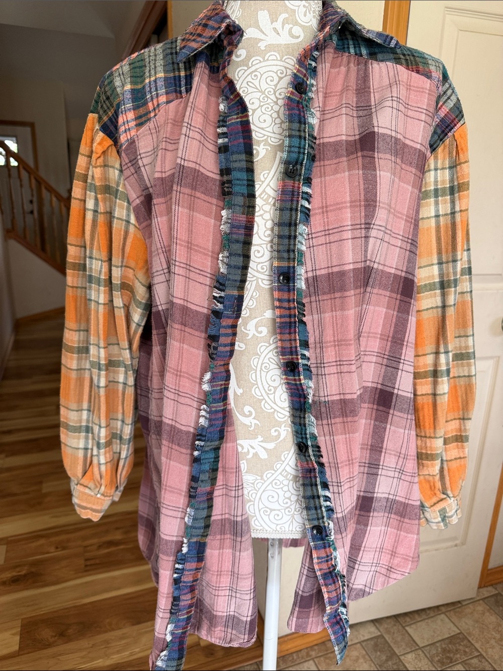 Natural Life patchwork button up - Picture 2 of 6